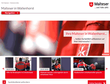 Tablet Screenshot of malteser-wallenhorst.de
